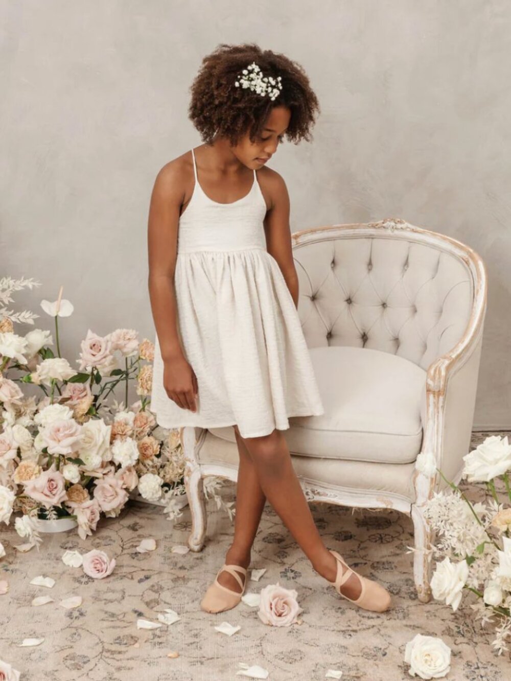 Noralee Pippa Textured Dress in Ivory - Size 2